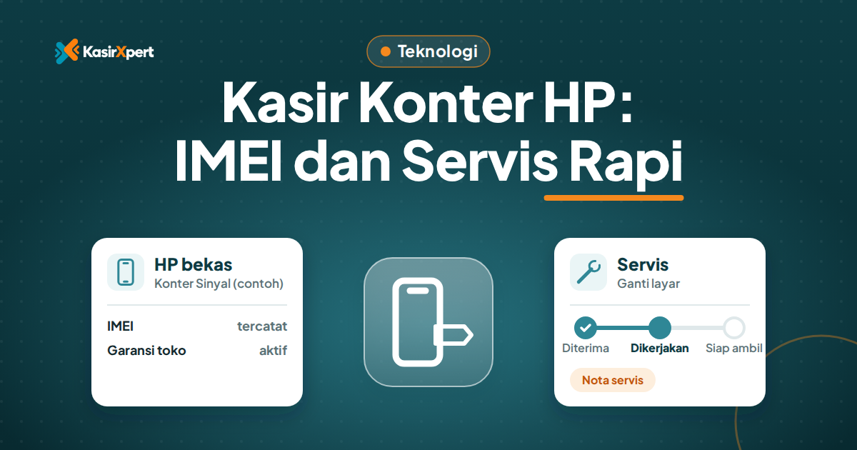 Aplikasi Kasir Konter HP: IMEI, Garansi, Servis, dan Tukar Tambah